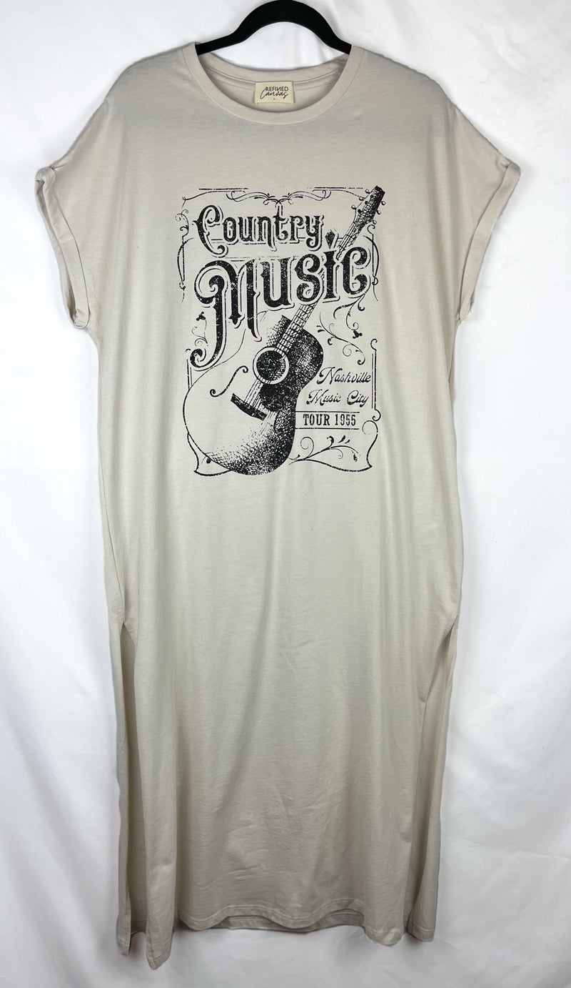 Country Music T-Shirt Dress – Kokomoko ...